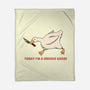 Serious Goose Violence-None-Fleece-Blanket-tobefonseca