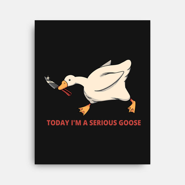 Serious Goose Violence-None-Stretched-Canvas-tobefonseca