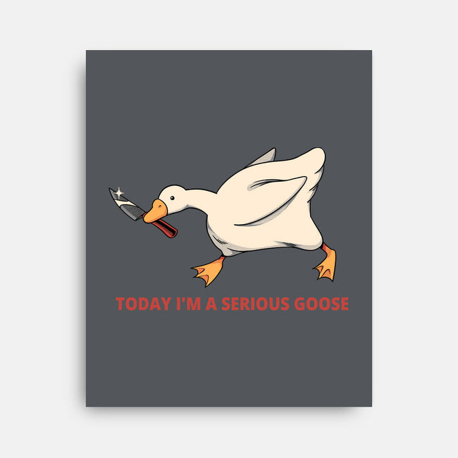 Serious Goose Violence-None-Stretched-Canvas-tobefonseca