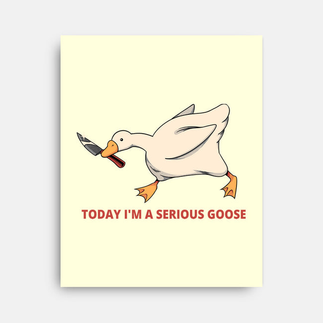 Serious Goose Violence-None-Stretched-Canvas-tobefonseca