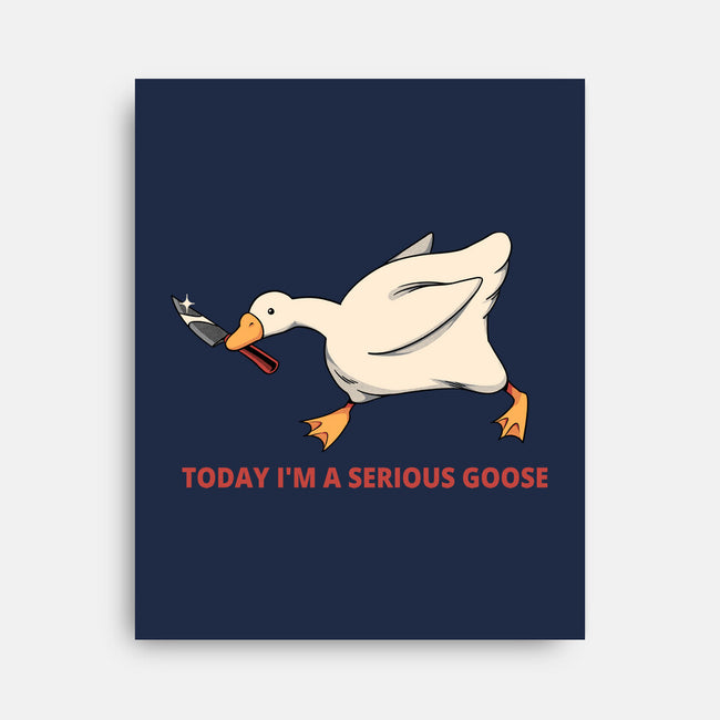 Serious Goose Violence-None-Stretched-Canvas-tobefonseca