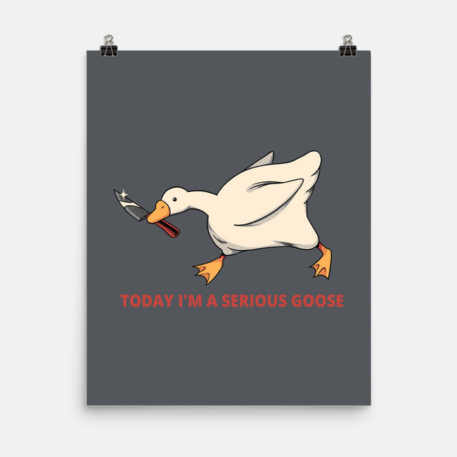 Serious Goose Violence-None-Matte-Poster-tobefonseca
