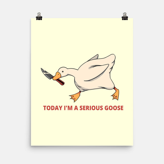 Serious Goose Violence-None-Matte-Poster-tobefonseca