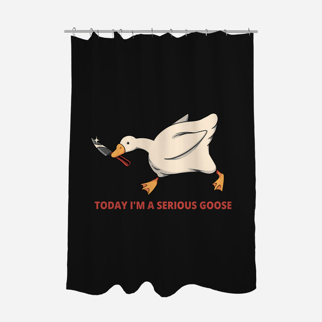 Serious Goose Violence-None-Polyester-Shower Curtain-tobefonseca