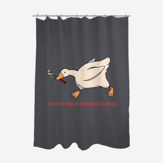 Serious Goose Violence-None-Polyester-Shower Curtain-tobefonseca