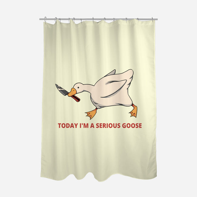 Serious Goose Violence-None-Polyester-Shower Curtain-tobefonseca