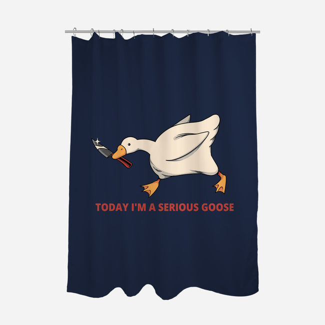 Serious Goose Violence-None-Polyester-Shower Curtain-tobefonseca
