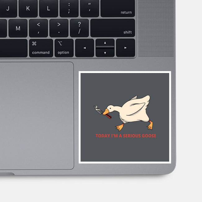 Serious Goose Violence-None-Glossy-Sticker-tobefonseca