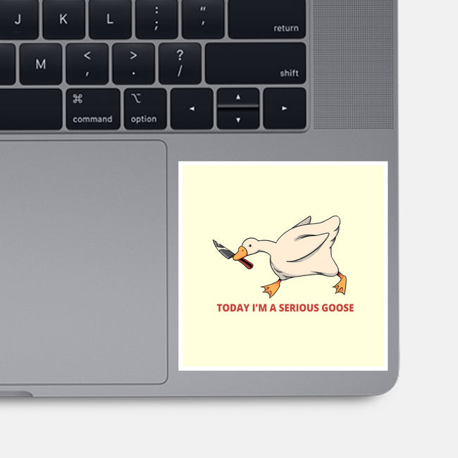 Serious Goose Violence-None-Glossy-Sticker-tobefonseca