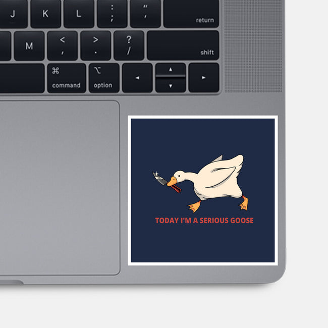Serious Goose Violence-None-Glossy-Sticker-tobefonseca
