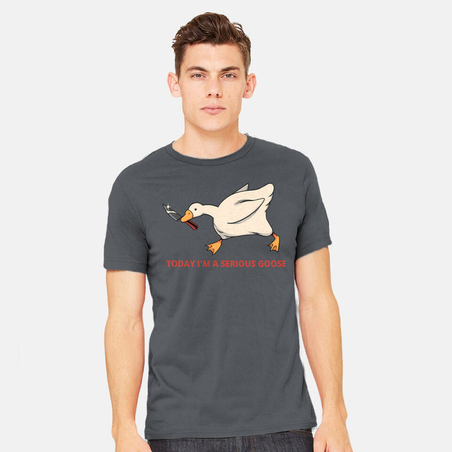 Serious Goose Violence-Mens-Heavyweight-Tee-tobefonseca