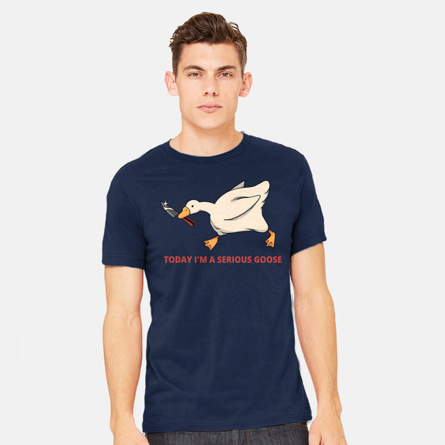 Serious Goose Violence-Mens-Heavyweight-Tee-tobefonseca