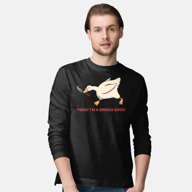 Serious Goose Violence-Mens-Long Sleeved-Tee-tobefonseca