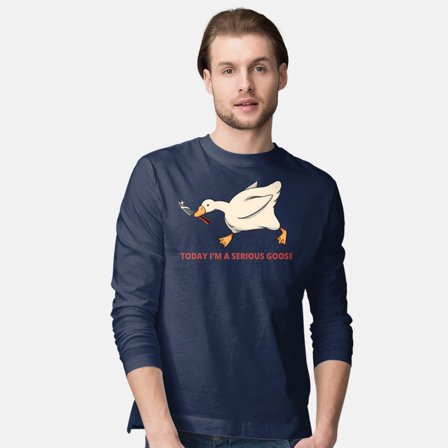 Serious Goose Violence-Mens-Long Sleeved-Tee-tobefonseca