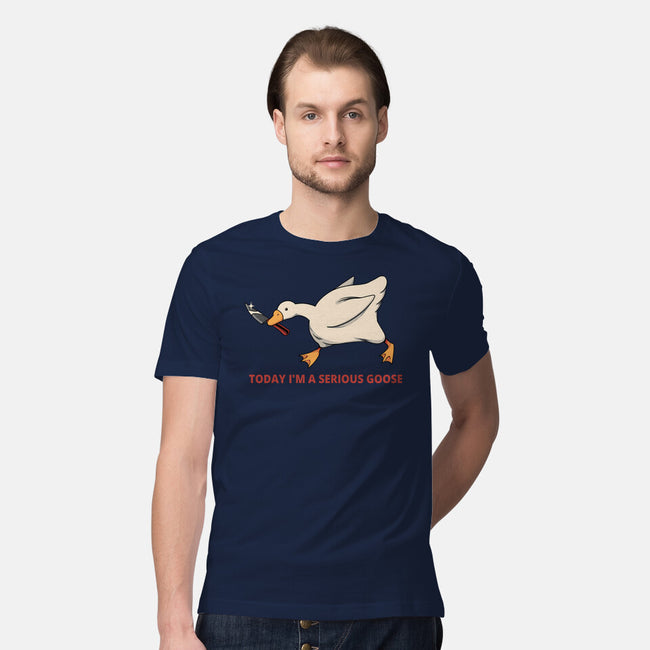 Serious Goose Violence-Mens-Premium-Tee-tobefonseca