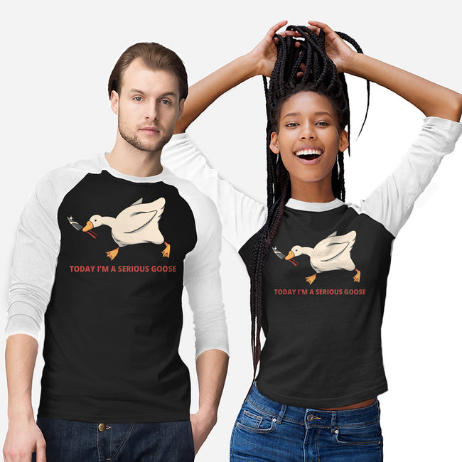 Serious Goose Violence-Unisex-Baseball-Tee-tobefonseca
