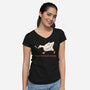 Serious Goose Violence-Womens-V-Neck-Tee-tobefonseca