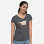 Serious Goose Violence-Womens-V-Neck-Tee-tobefonseca