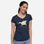 Serious Goose Violence-Womens-V-Neck-Tee-tobefonseca