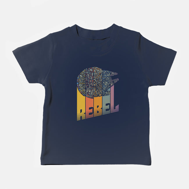 Rainbow Falcon-Baby-Basic-Tee-kg07
