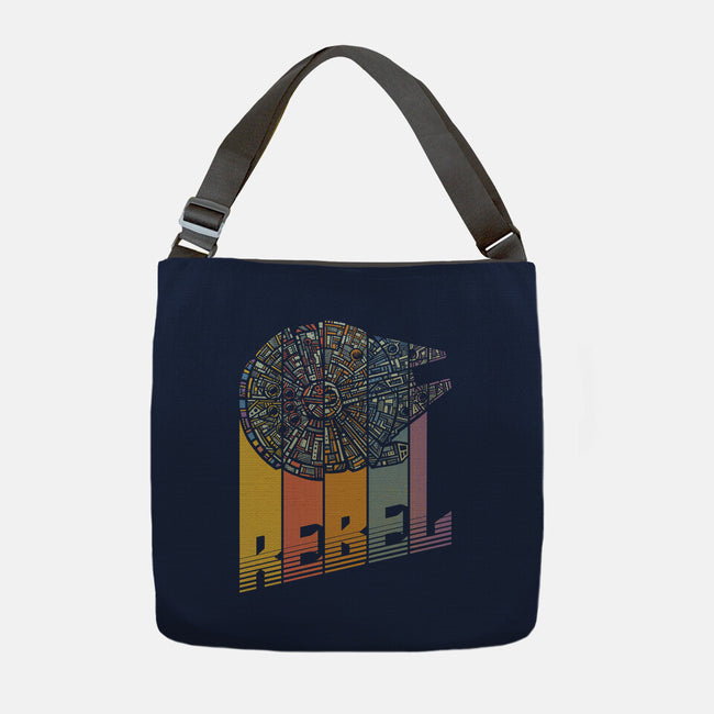Rainbow Falcon-None-Adjustable Tote-Bag-kg07