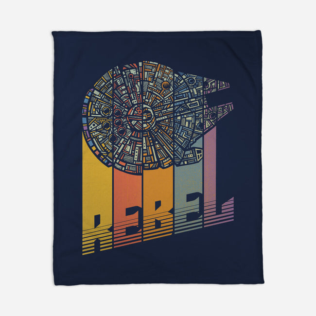 Rainbow Falcon-None-Fleece-Blanket-kg07