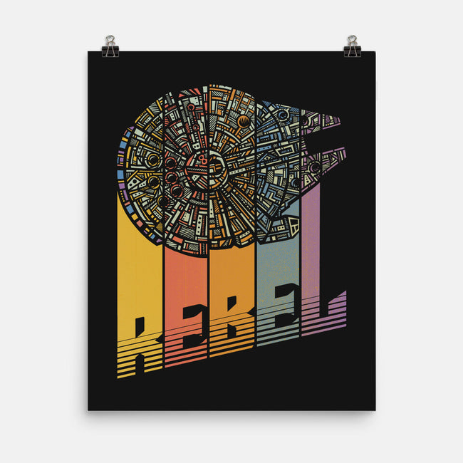 Rainbow Falcon-None-Matte-Poster-kg07