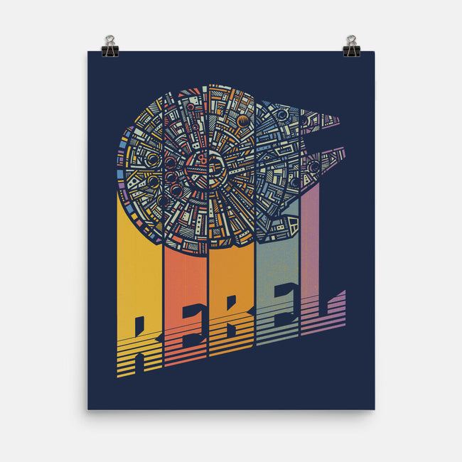Rainbow Falcon-None-Matte-Poster-kg07