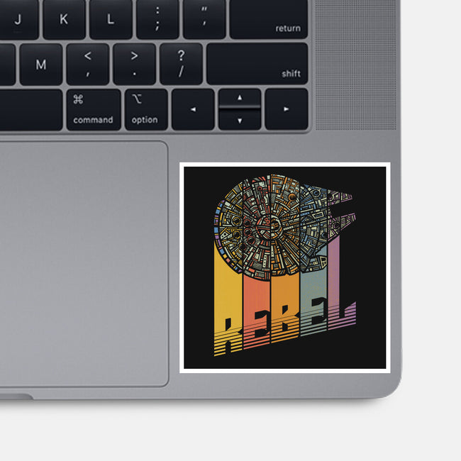 Rainbow Falcon-None-Glossy-Sticker-kg07