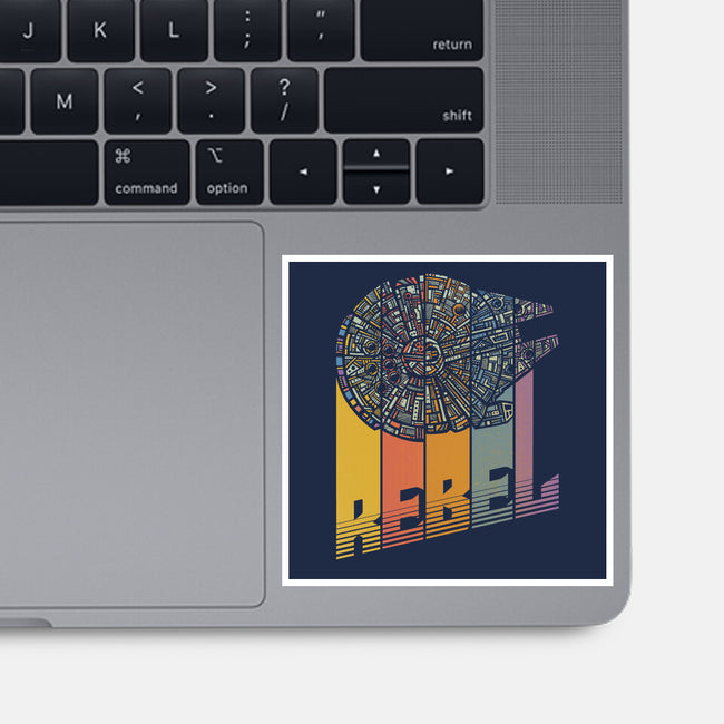 Rainbow Falcon-None-Glossy-Sticker-kg07