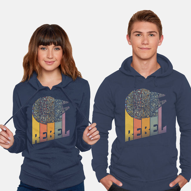 Rainbow Falcon-Unisex-Pullover-Sweatshirt-kg07