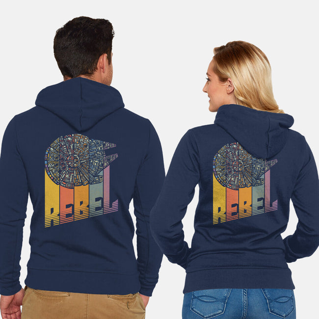 Rainbow Falcon-Unisex-Zip-Up-Sweatshirt-kg07