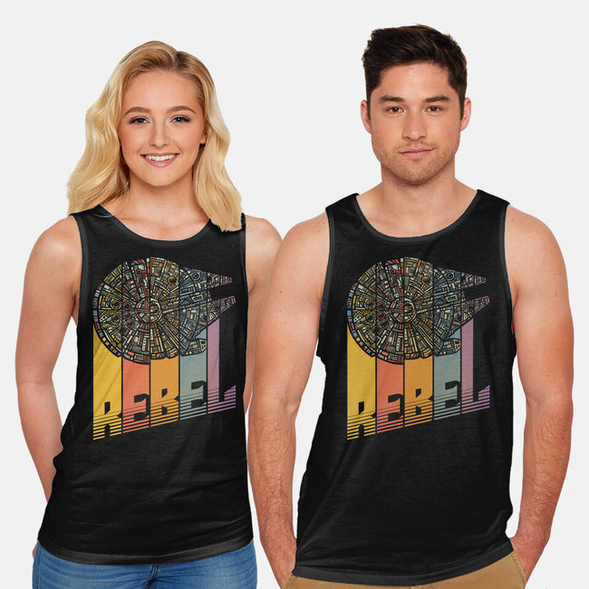 Rainbow Falcon-Unisex-Basic-Tank-kg07