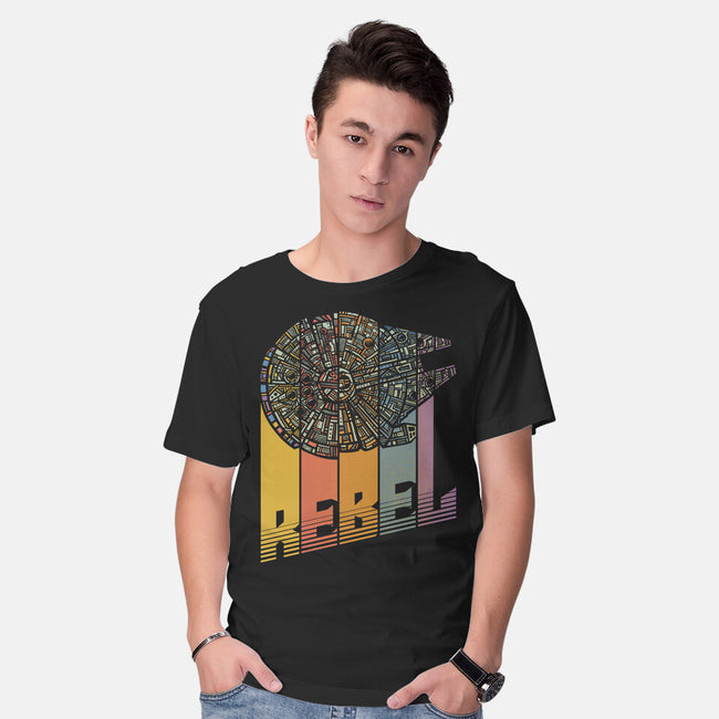 Rainbow Falcon-Mens-Basic-Tee-kg07