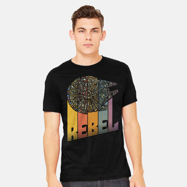 Rainbow Falcon-Mens-Heavyweight-Tee-kg07