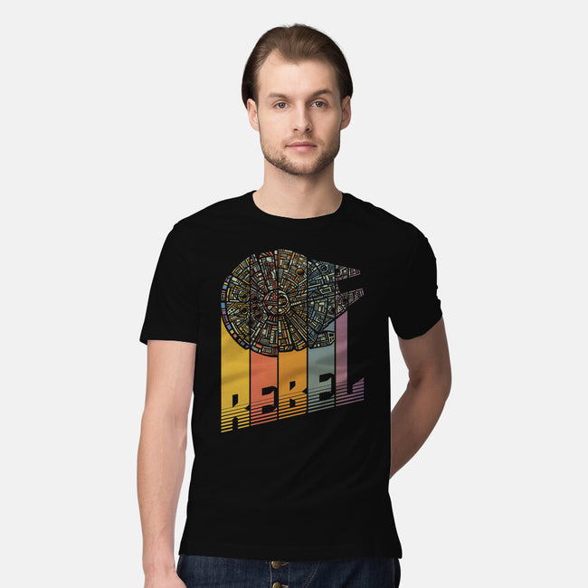 Rainbow Falcon-Mens-Premium-Tee-kg07