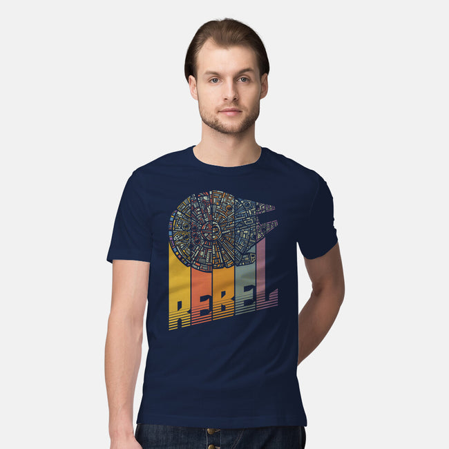 Rainbow Falcon-Mens-Premium-Tee-kg07