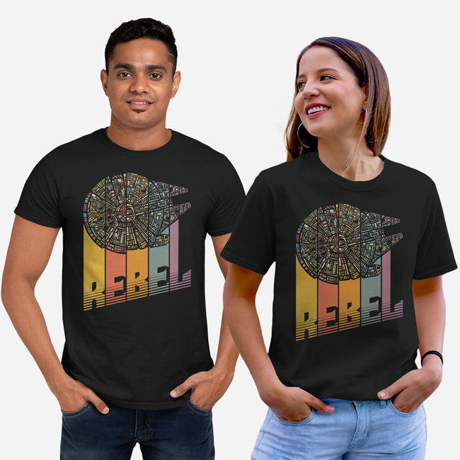 Rainbow Falcon-Unisex-Basic-Tee-kg07