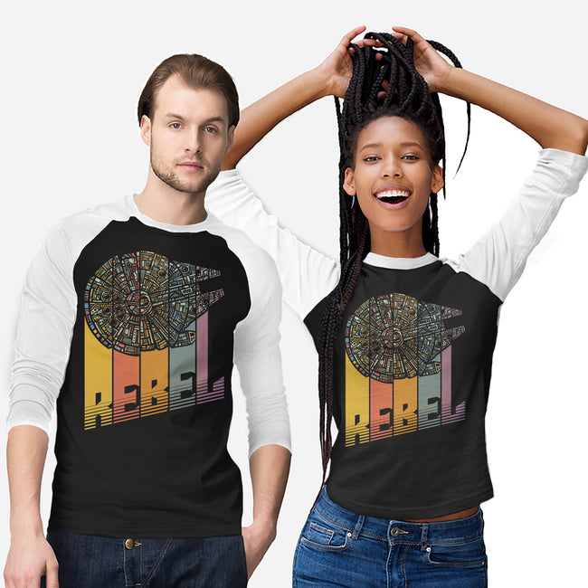 Rainbow Falcon-Unisex-Baseball-Tee-kg07