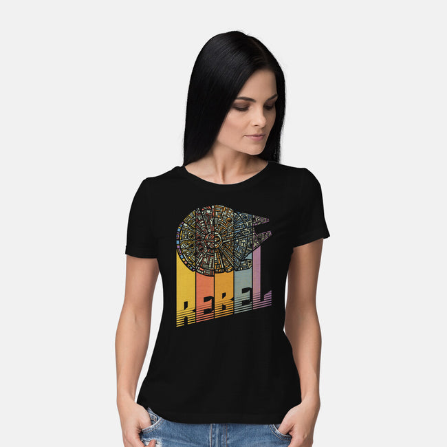 Rainbow Falcon-Womens-Basic-Tee-kg07
