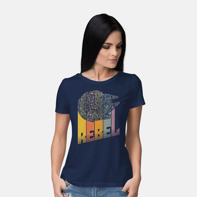 Rainbow Falcon-Womens-Basic-Tee-kg07