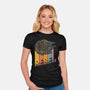 Rainbow Falcon-Womens-Fitted-Tee-kg07
