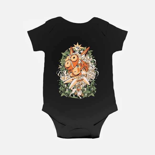 Forest Of The Gods-Baby-Basic-Onesie-ilustrata
