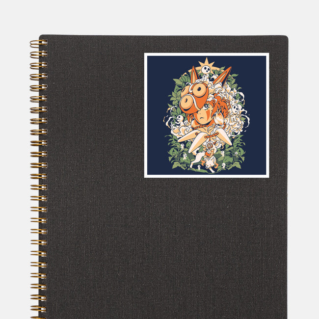 Forest Of The Gods-None-Glossy-Sticker-ilustrata