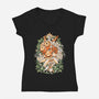 Forest Of The Gods-Womens-V-Neck-Tee-ilustrata