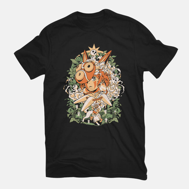 Forest Of The Gods-Womens-Fitted-Tee-ilustrata
