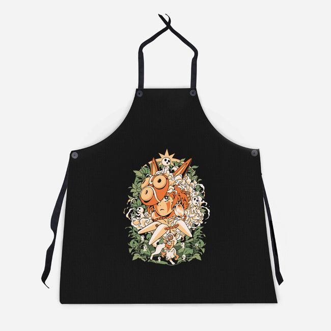 Forest Of The Gods-Unisex-Kitchen-Apron-ilustrata
