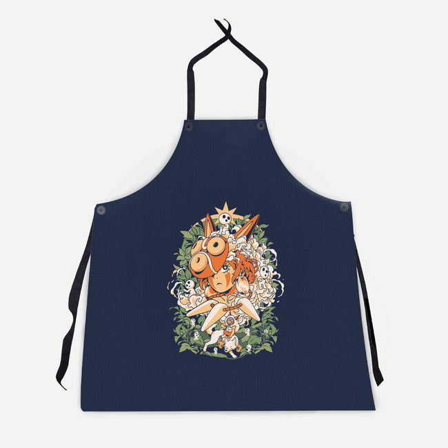 Forest Of The Gods-Unisex-Kitchen-Apron-ilustrata