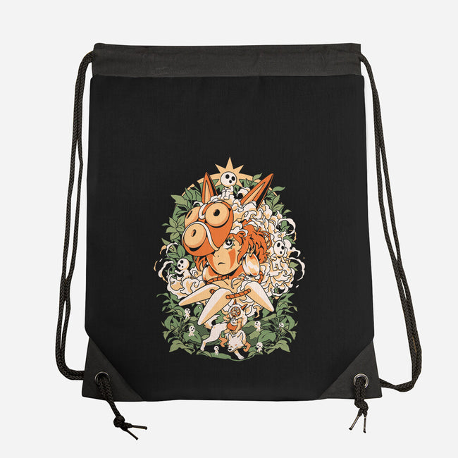 Forest Of The Gods-None-Drawstring-Bag-ilustrata