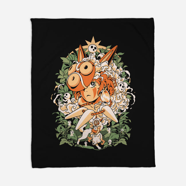 Forest Of The Gods-None-Fleece-Blanket-ilustrata